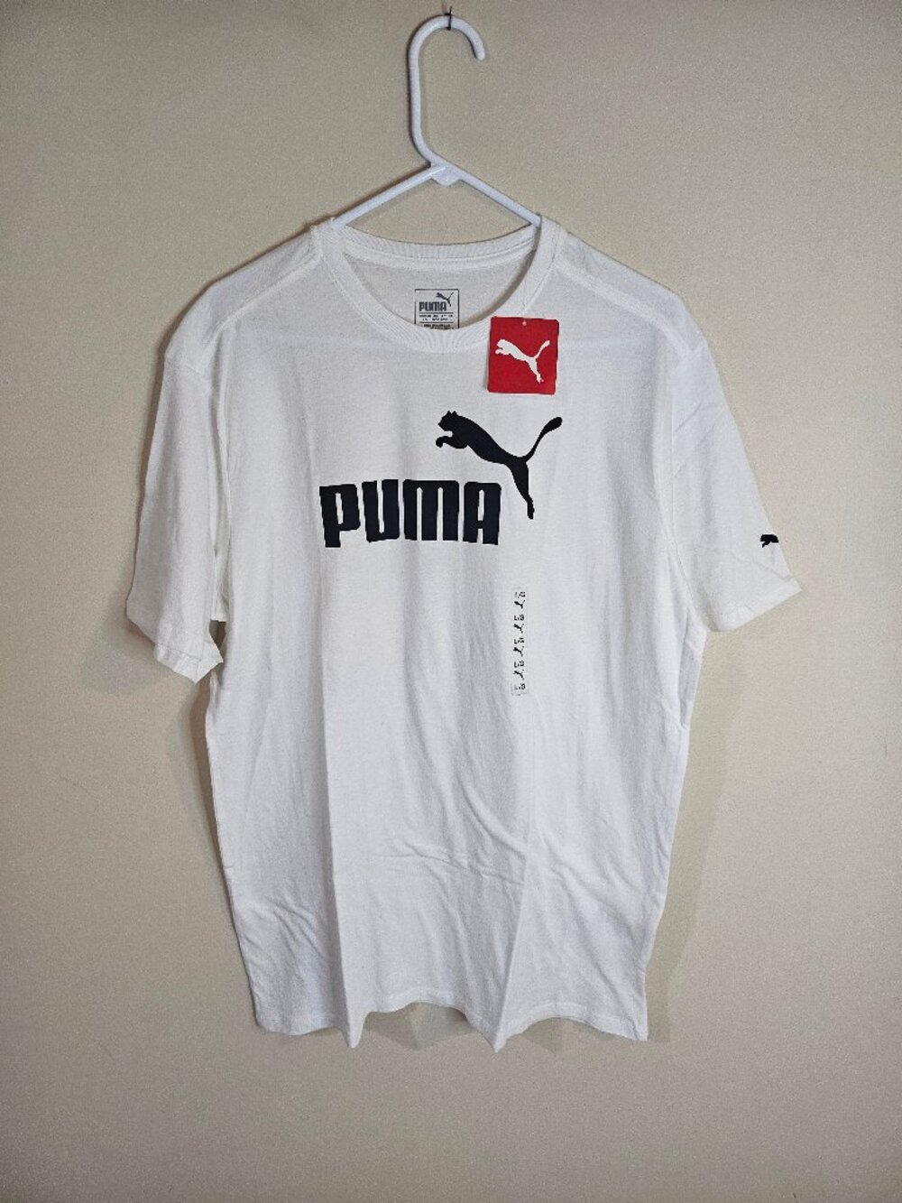Puma Men's Logo Cotton Tee Shirt - Size L